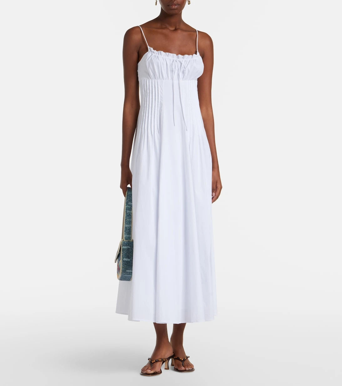 Staud - Margi cotton poplin maxi dress