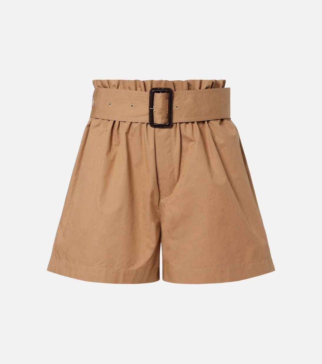 Saint Laurent - Belted cotton shorts