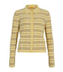 Yellow Silk-Linen Plaid Elle Shirt