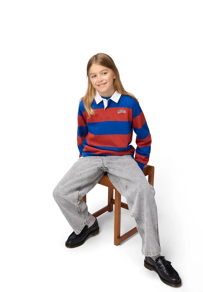 Molo - Relz striped cotton polo shirt