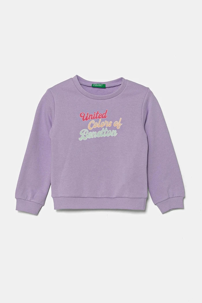 United Colors of Benetton Çocuk Pamuklu Sweatshirt