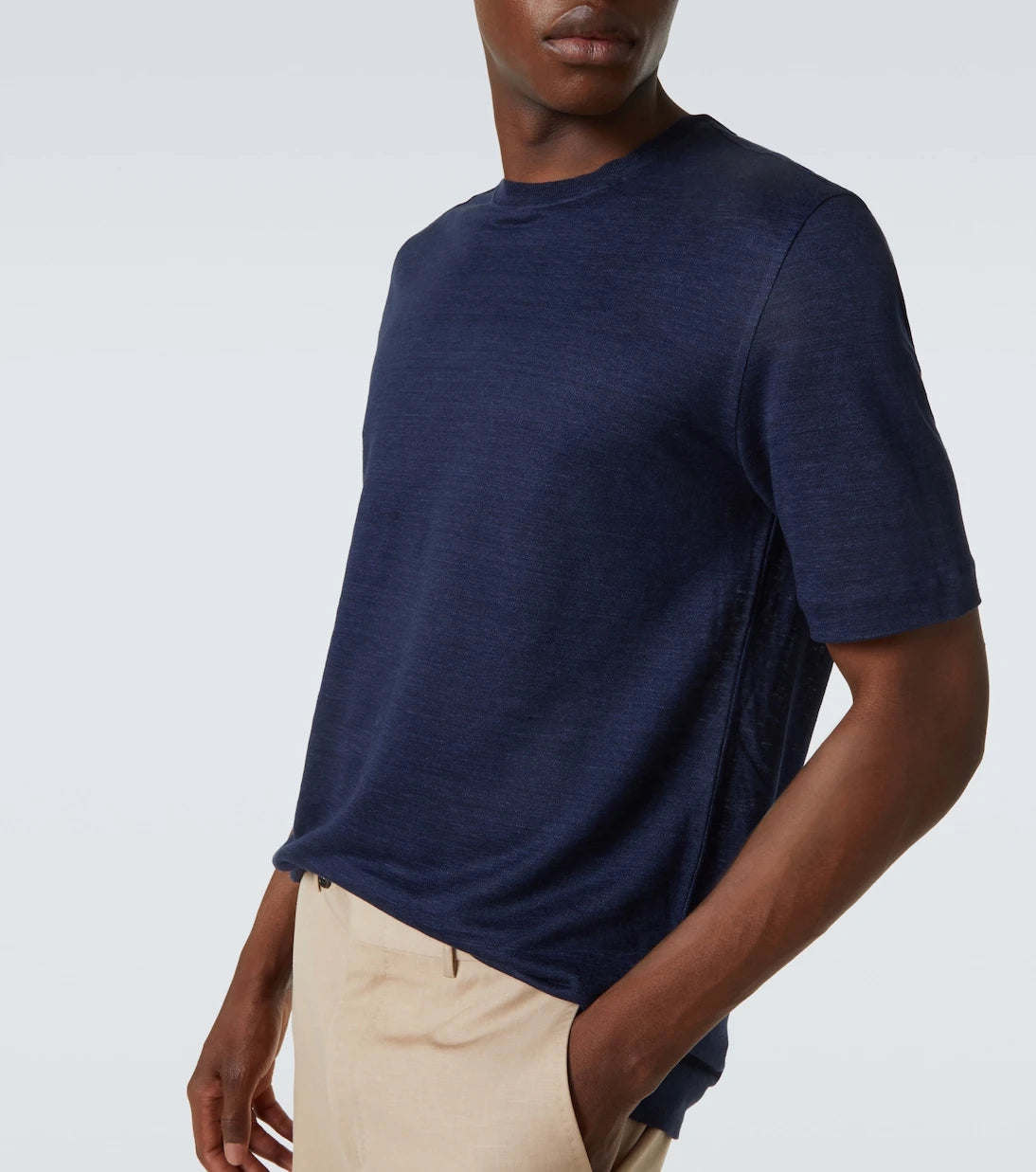 Zegna - تي شيرت كتان