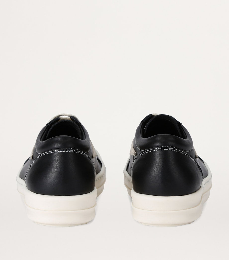 Rick Owens Multi Leather Vintage Low-Top Sneakers
