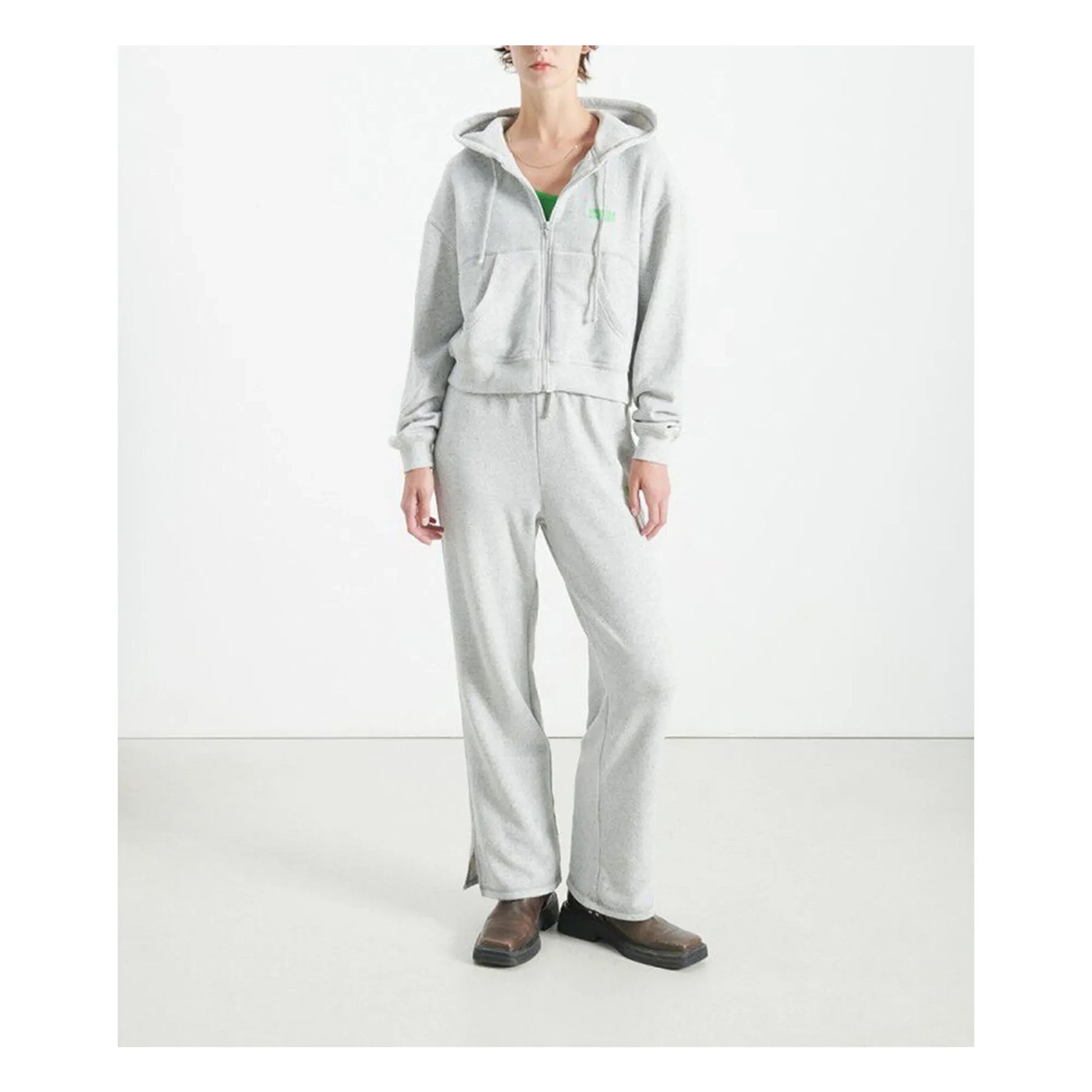 American Vintage - Evona Zipped Sweatshirt | Light eather grey