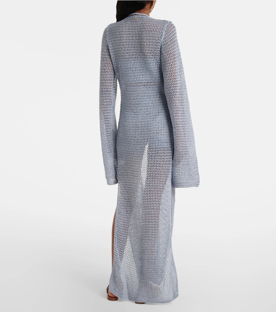 Bananhot - Zorya open-knit lamé beach cover-up