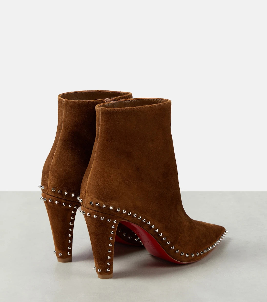Christian Louboutin - Vidura studded suede ankle boots