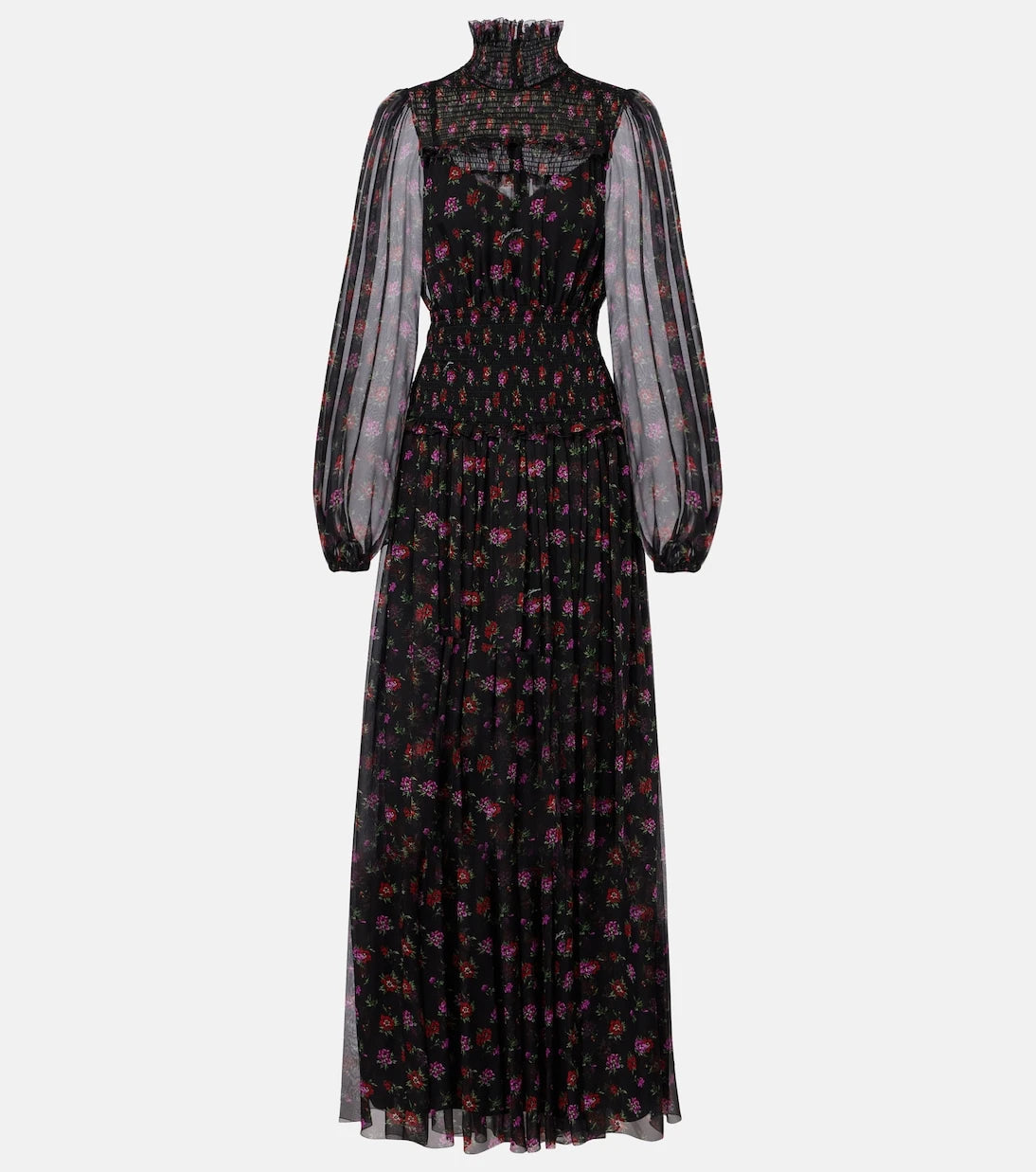 Dolce&Gabbana - Floral silk chiffon maxi dress
