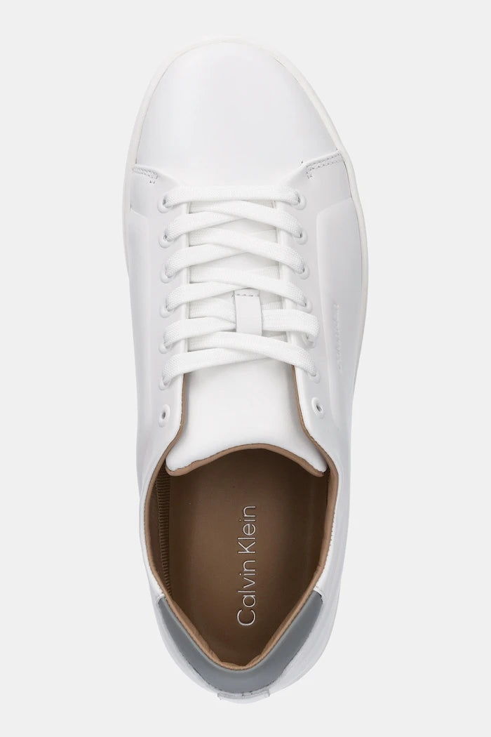 Кожени маратонки Calvin Klein PURE LOW LACEUP CUPSOLE HF LTH