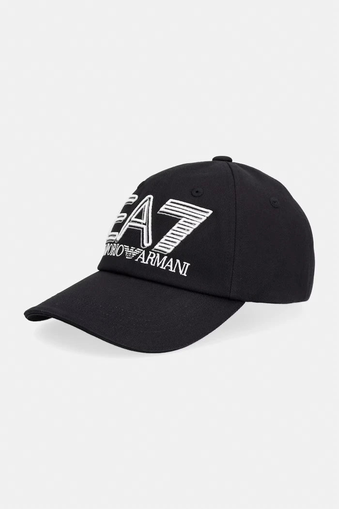 EA7 Emporio Armani бейзболна шапка от памук