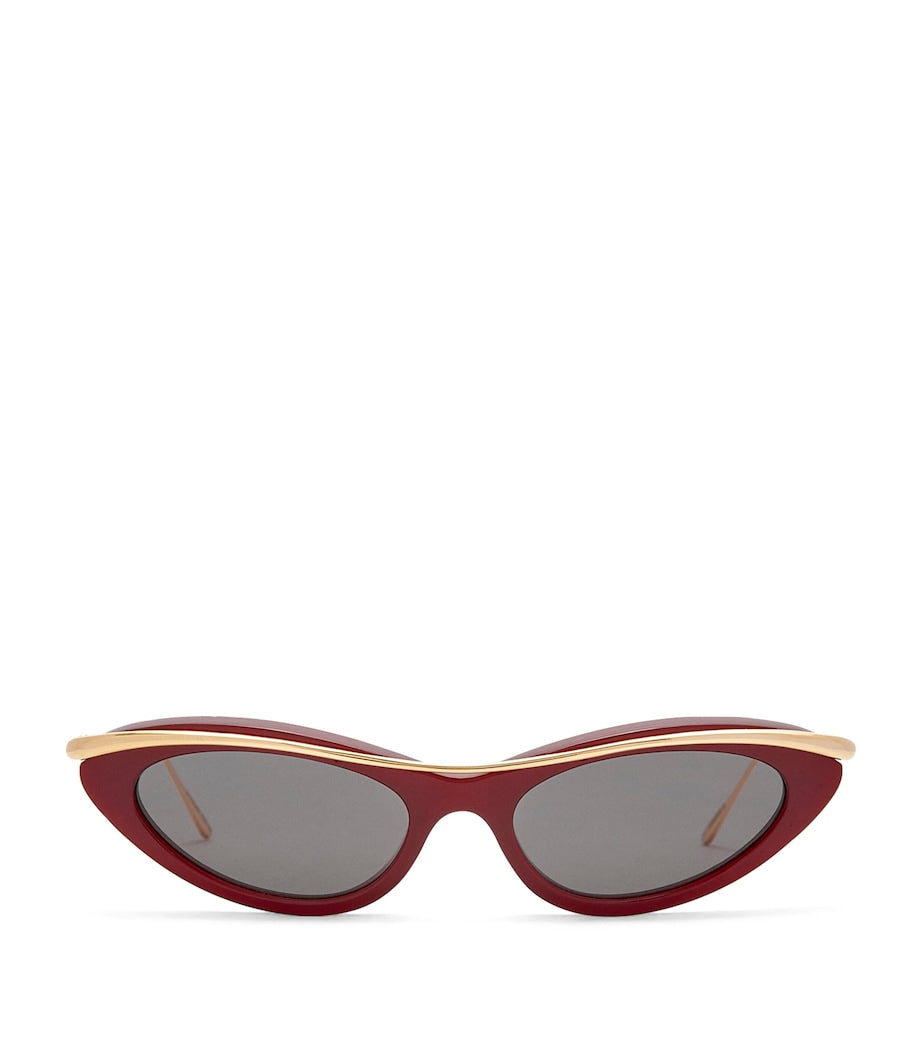 LOEWE Burgundy Whirl Cat Eye Sunglasses