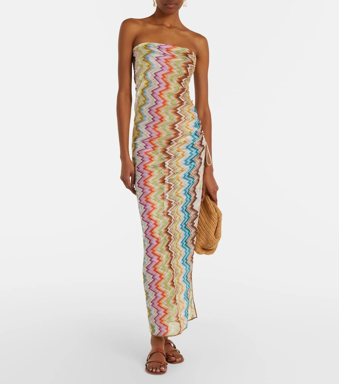 Missoni - Zigzag gathered maxi dress