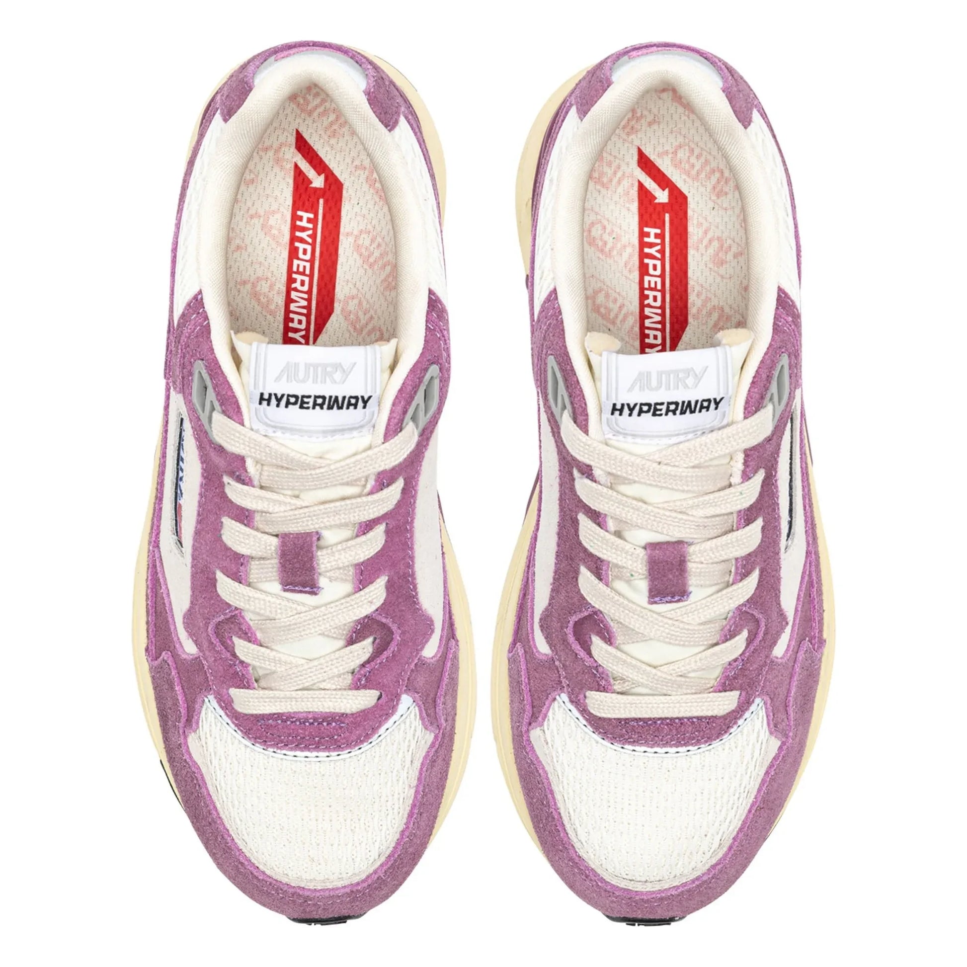 Autry - Basket Hyperway Low Bicolore Suède | Purple