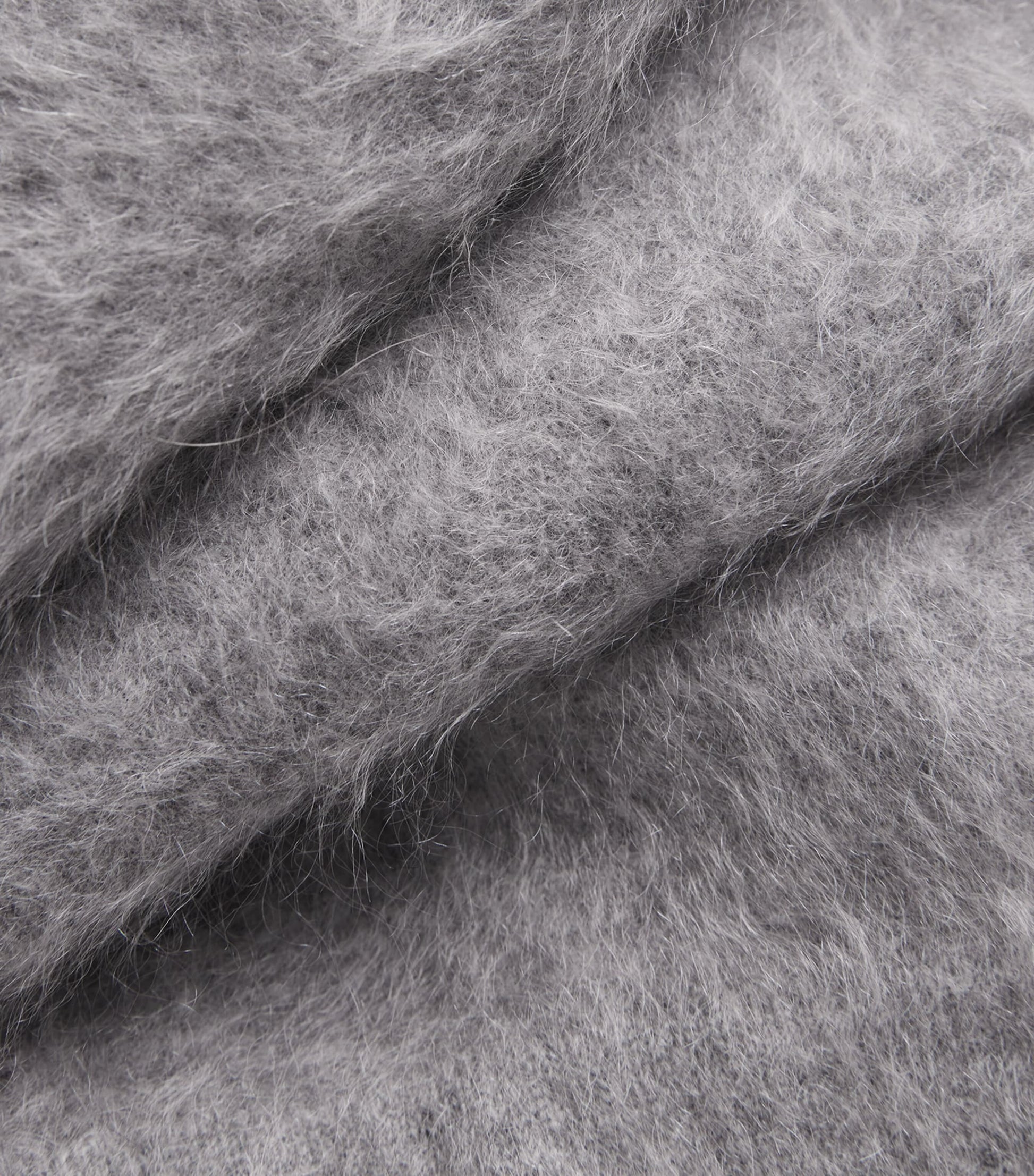 Grey Brushed Cashmere Umi Maxi Skirt