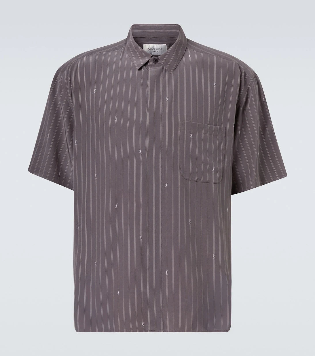 Saint Laurent - Cassandre silk crêpe de chine shirt