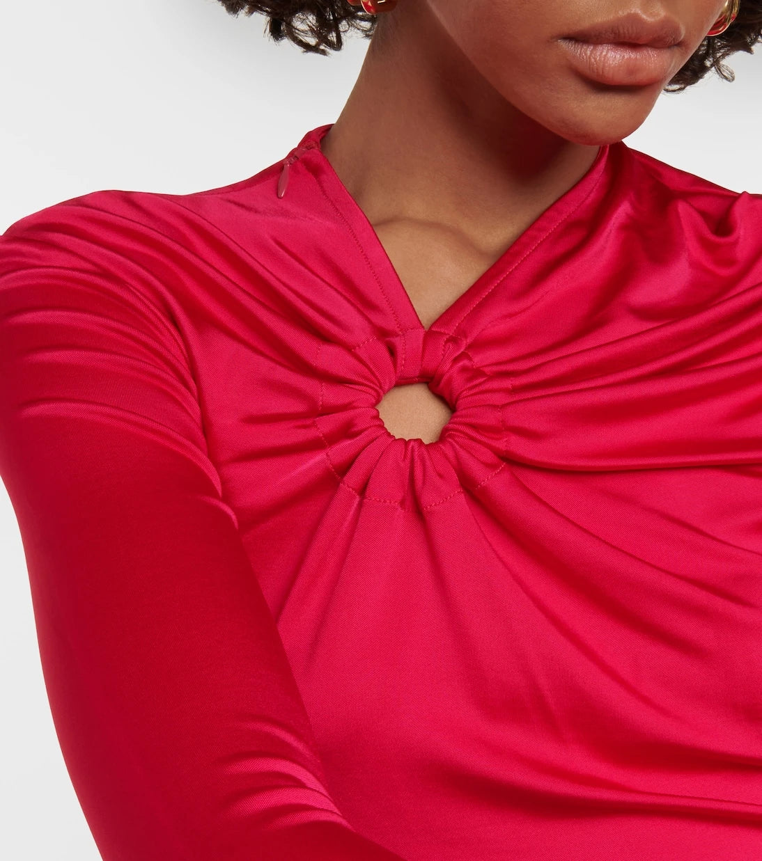 Victoria Beckham - Gathered jersey top