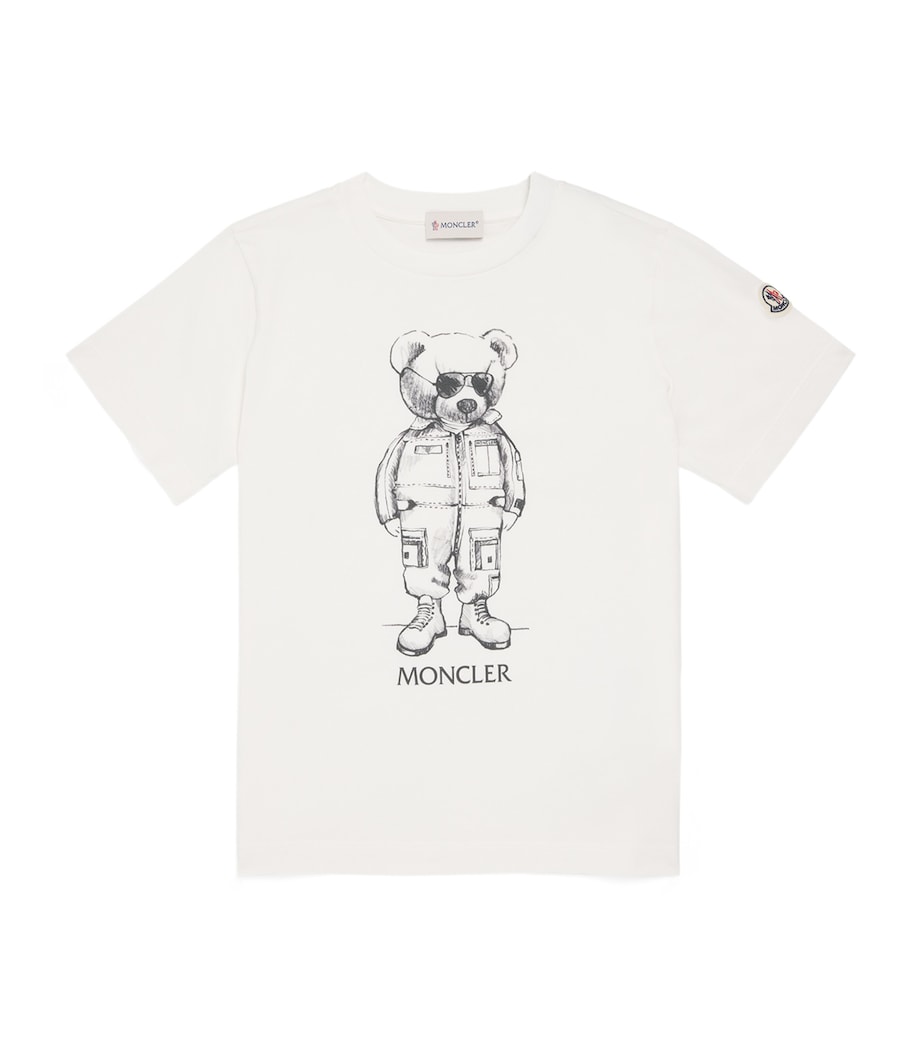 Moncler Enfant Cotton Bear Print T-Shirt (8-10 Years)
