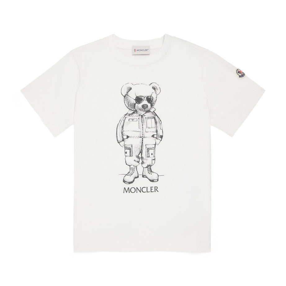Moncler Enfant Cotton Bear Print T-Shirt (8-10 Years)