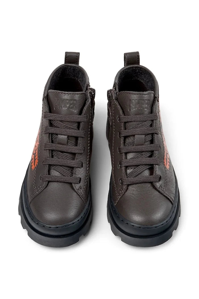 Camper Brutus Kids Deri Çocuk Yarım Ayakkabı