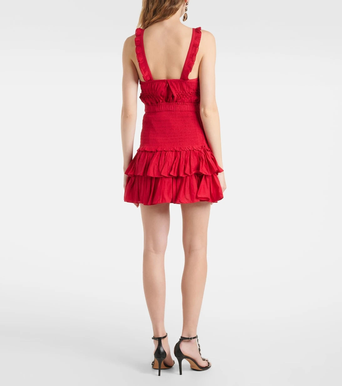 Marant Etoile - Naomi cotton-blend tiered miniskirt