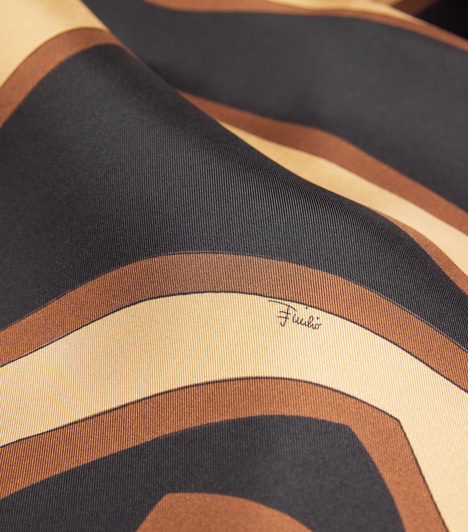 Pucci Silk Labirinto Print Maxi Kaftan Dress