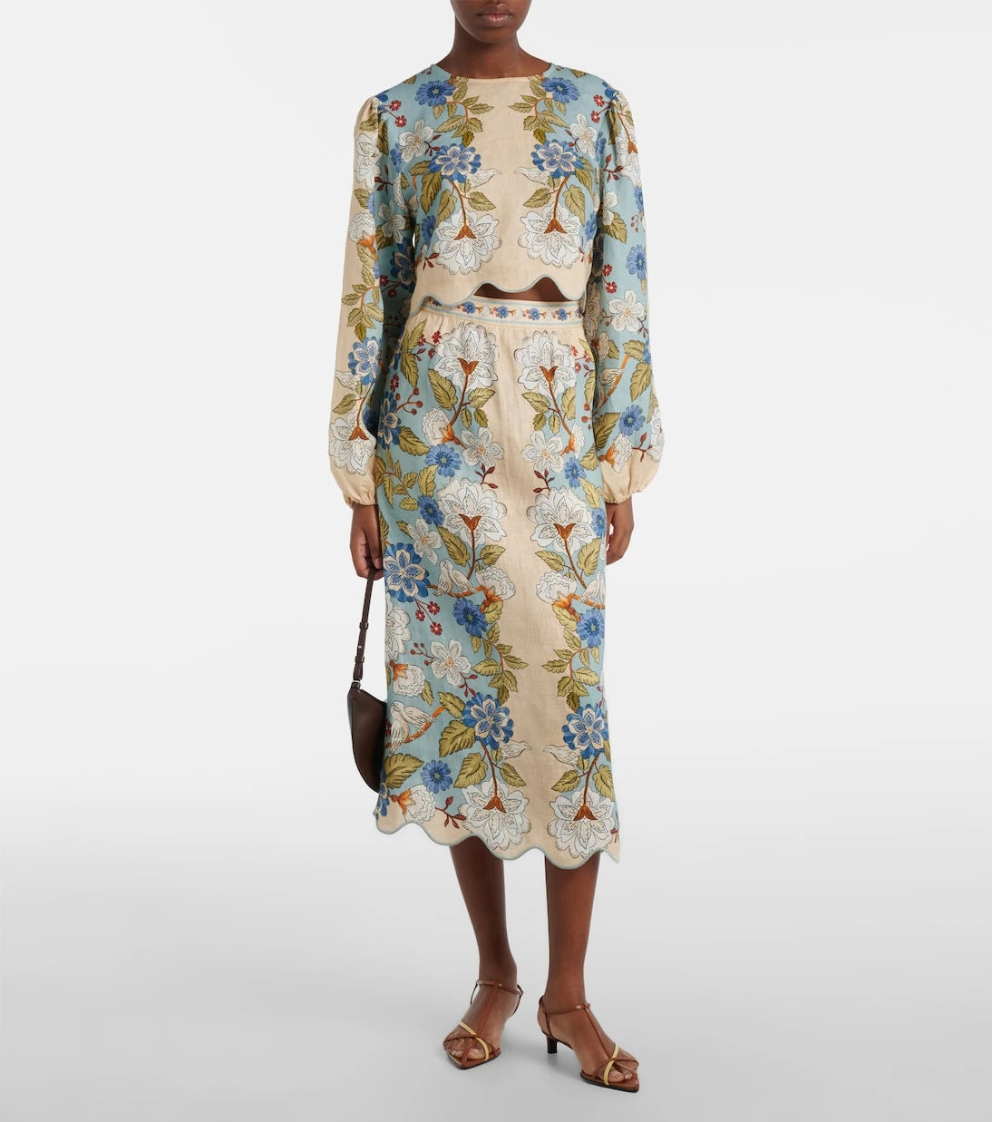 Farm Rio - Floral linen blouse