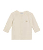 Dolce & Gabbana Kids Virgin Wool Embroidered Logo Cardigan (3-36 Months)