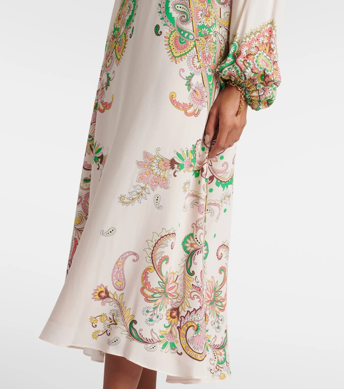 Etro - فستان ميدي مطبوع