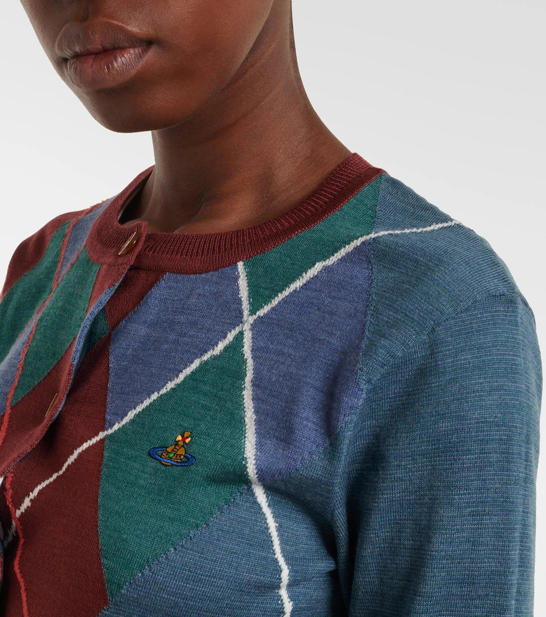 Vivienne Westwood - Argyle wool and cotton cardigan