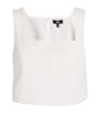 Cotton Aelita Crop Top WHITE