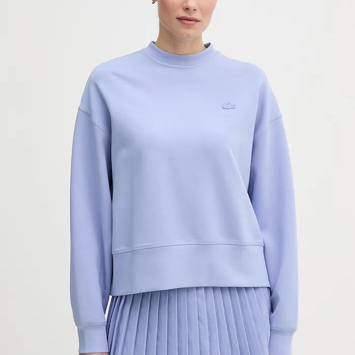 Lacoste oversize kadın pamuklu sweatshirt