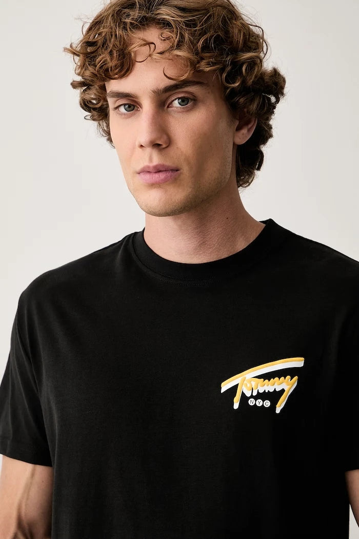 Tommy Jeans erkek pamuklu tişört