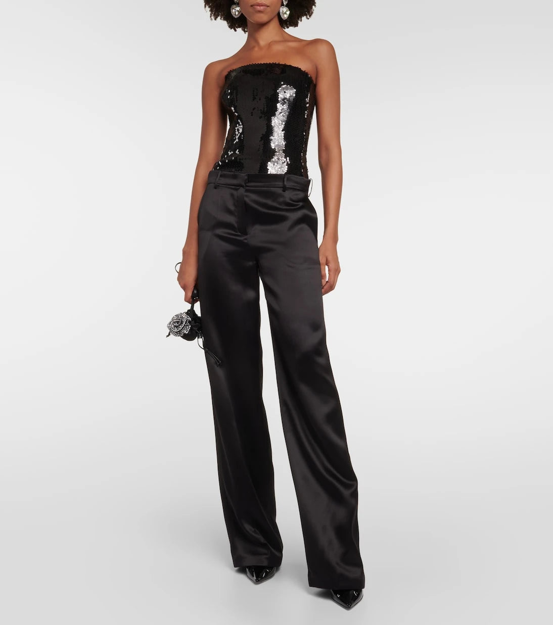 Alexandre Vauthier - Sequined strapless bodysuit