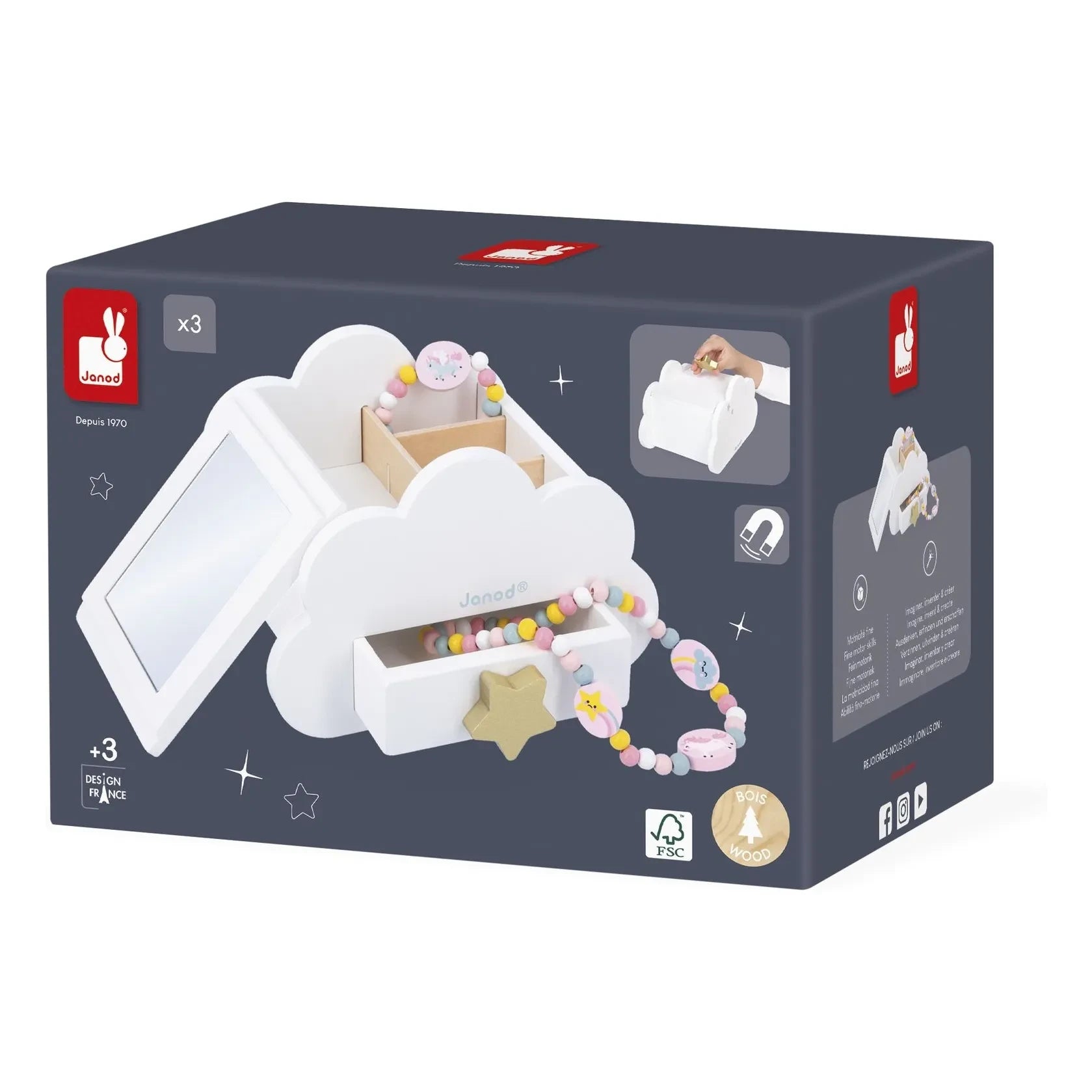 Janod - Unicorn jewelry box
