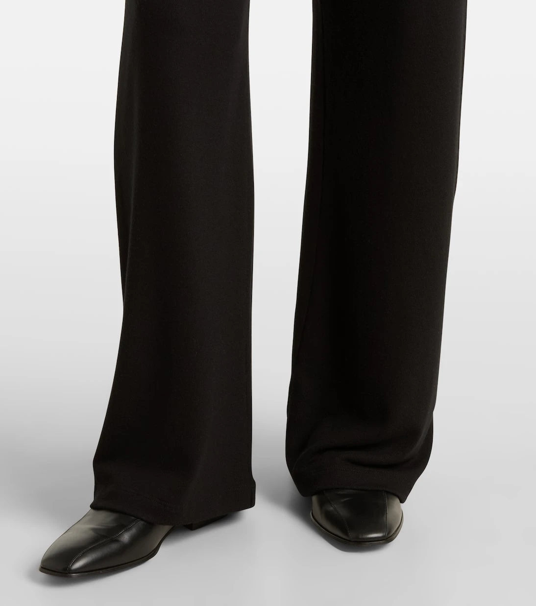 Leset - Lauren mid-rise jersey wide-leg pants