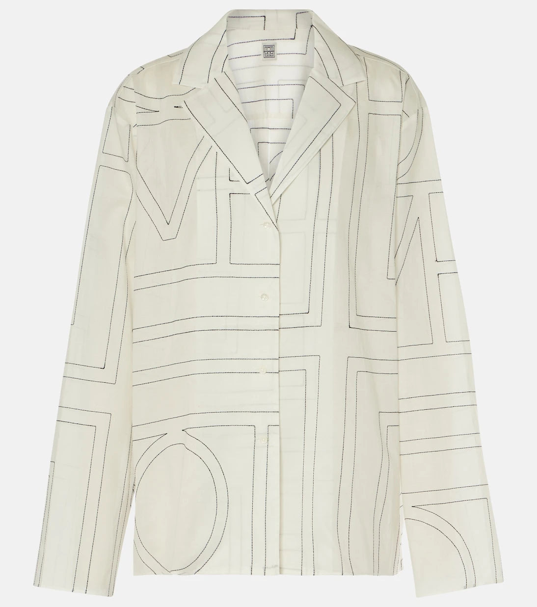 Toteme - Monogram cotton-blend shirt