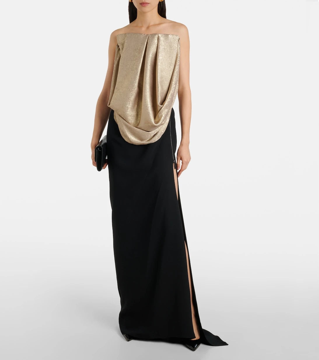 Maticevski - Zeal draped lamé top