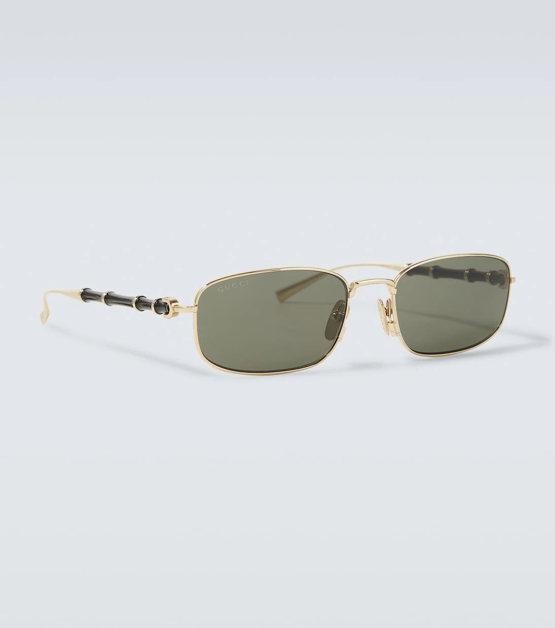 Gucci - Bamboo rectangular sunglasses