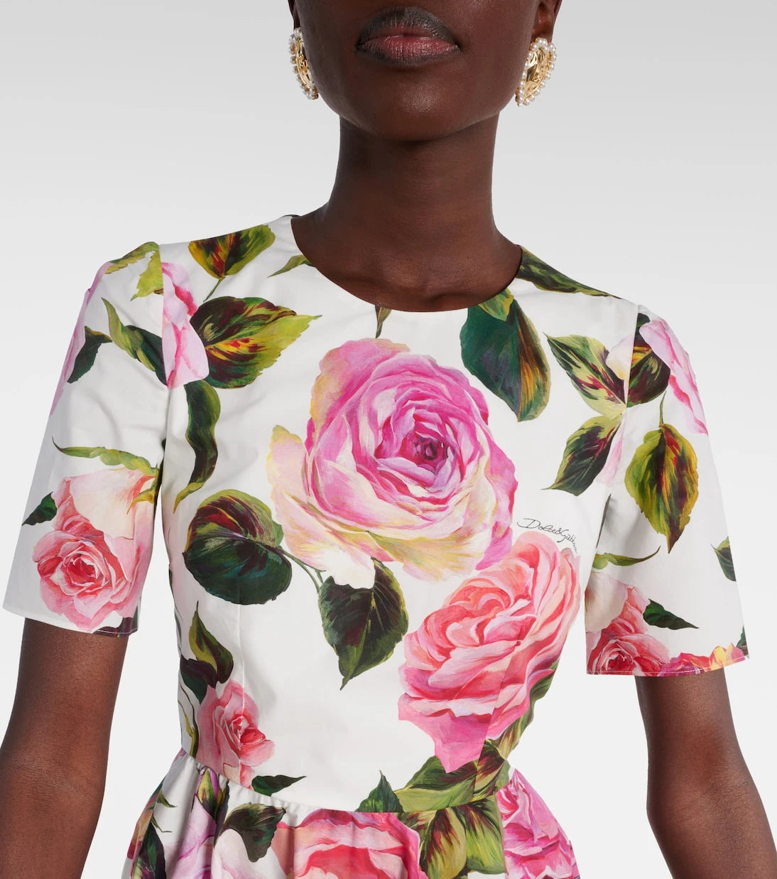 Dolce&Gabbana - Floral cotton midi dress