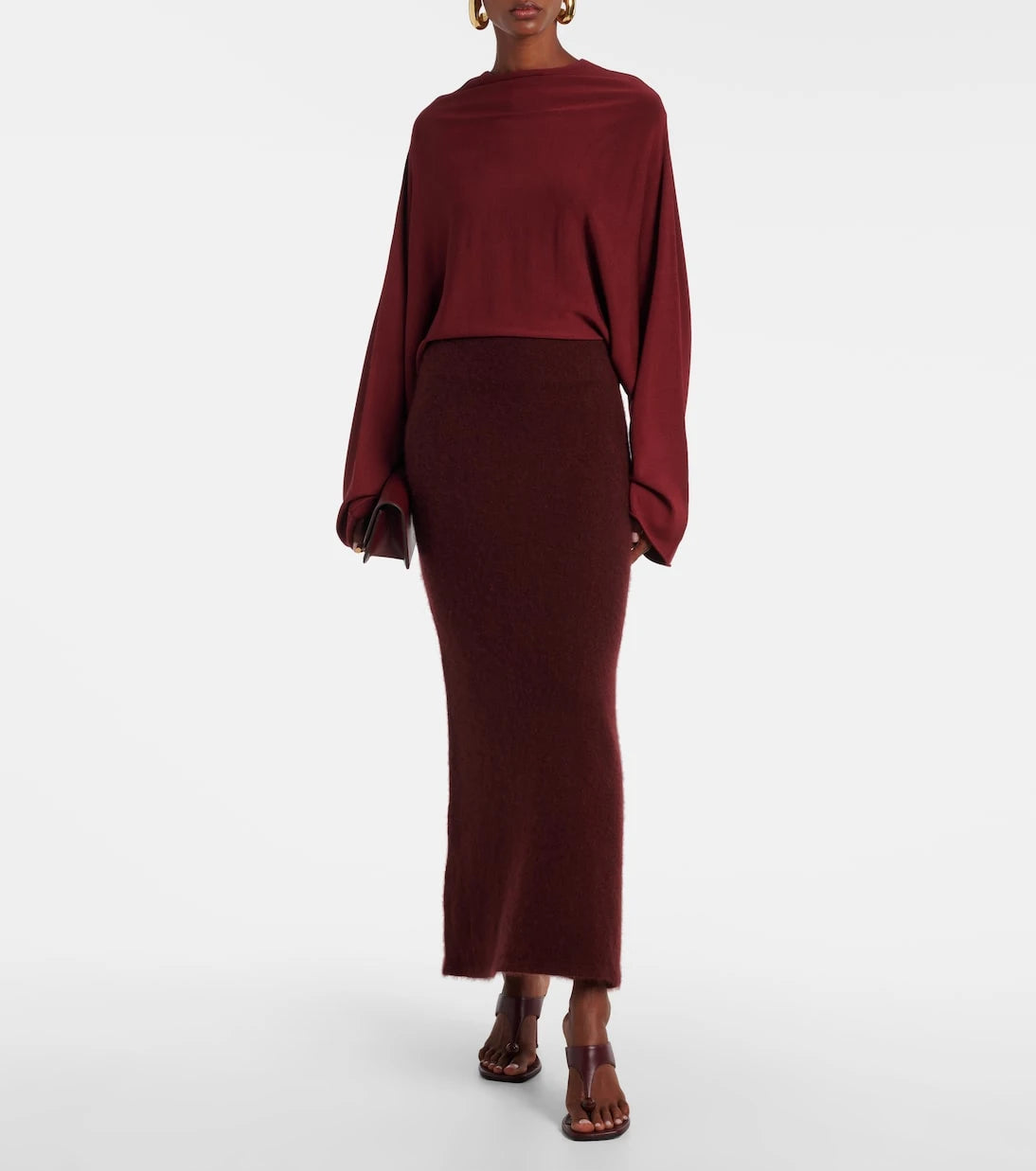 Aya Muse - Pine caped maxi dress