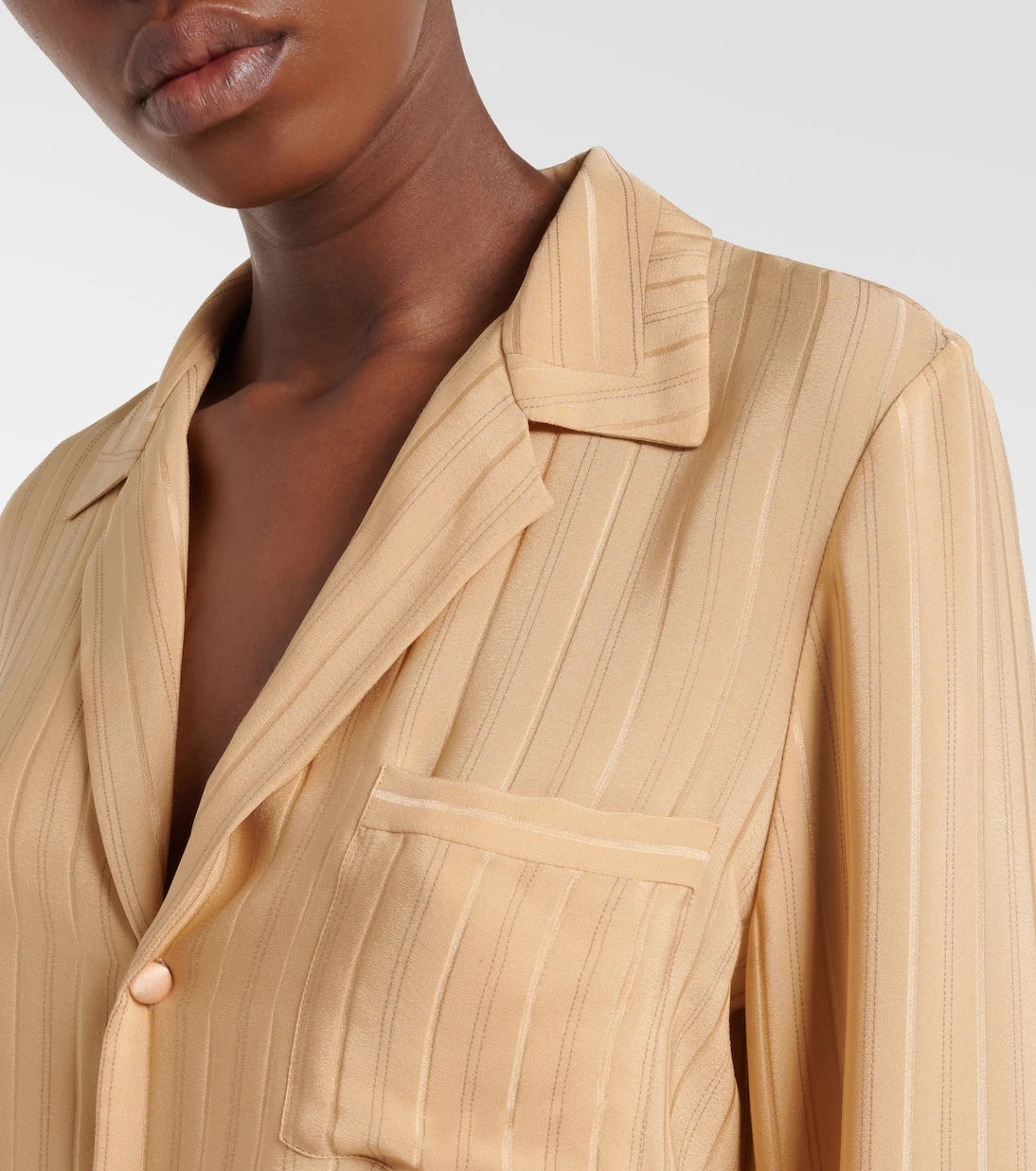 Saint Laurent - Striped silk shirt