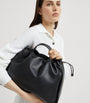 Large Leather Mellow Bucket Bag C101