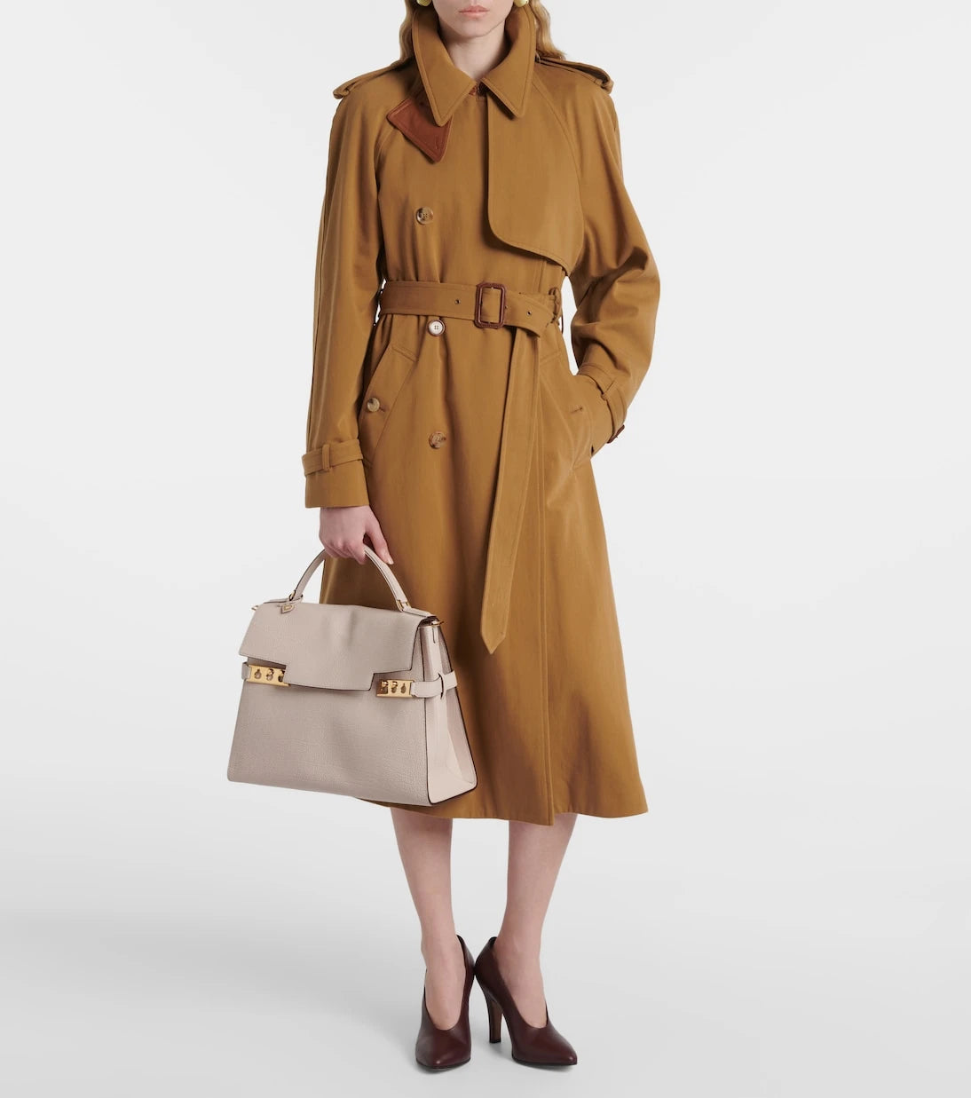 Delvaux - حقيبة يد كبيرة توت تيمبيت من جلد ديربي