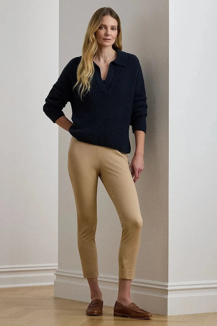 Lauren Ralph Lauren slim fit kadın viskon pantolon