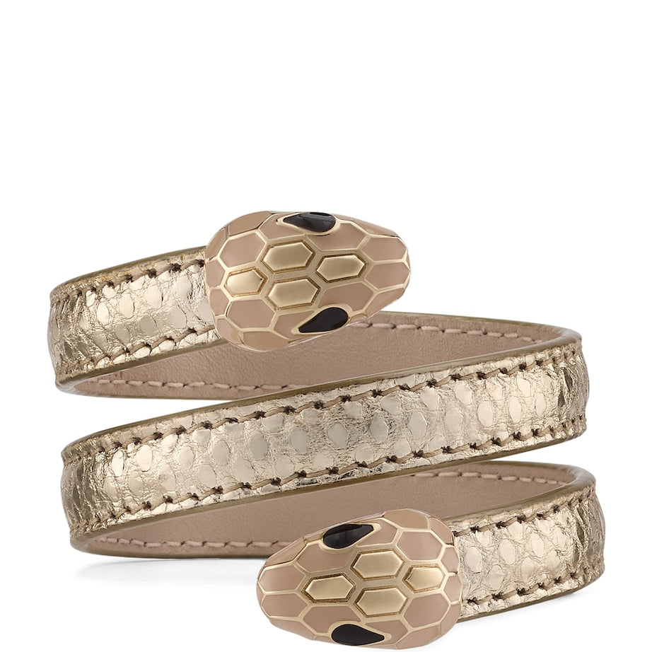 Snakeskin Leather Serpenti Forever Cleopatra Bangle