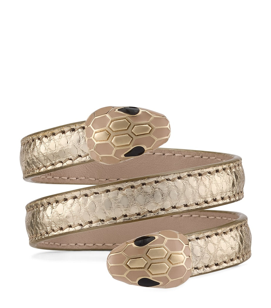 Snakeskin Leather Serpenti Forever Cleopatra Bangle