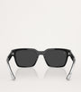 Ferrari Black Acetate Square Polarised Sunglasses