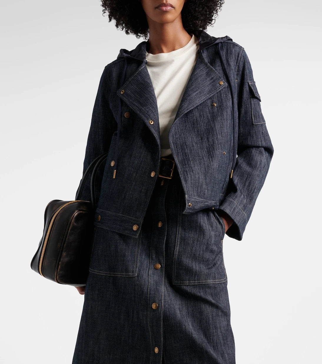 Moncler - Diervilla double-breasted denim jacket