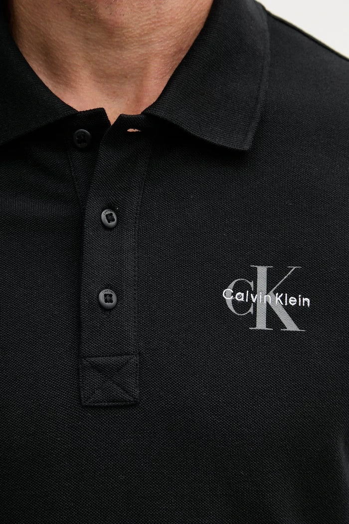 Calvin Klein Jeans тениска с яка мъжка от памук