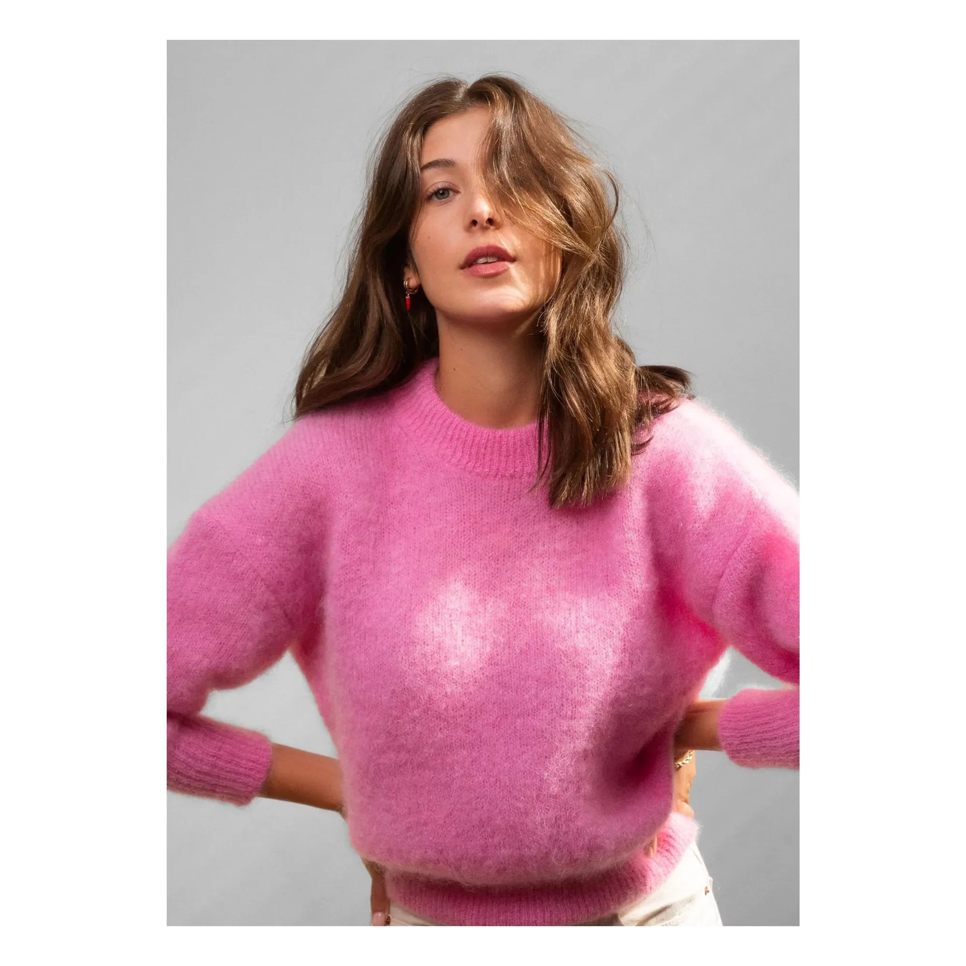 Surprise Paris - Jane Super Kid Mohair sweater | Pink
