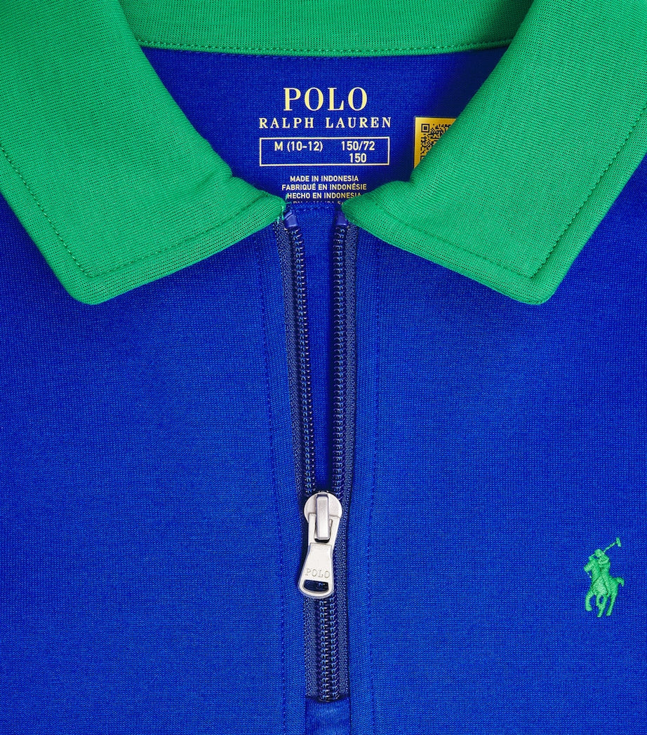 Ralph Lauren Kids Cotton-Blend Quarter-Zip Sweatshirt (6-14 Years)